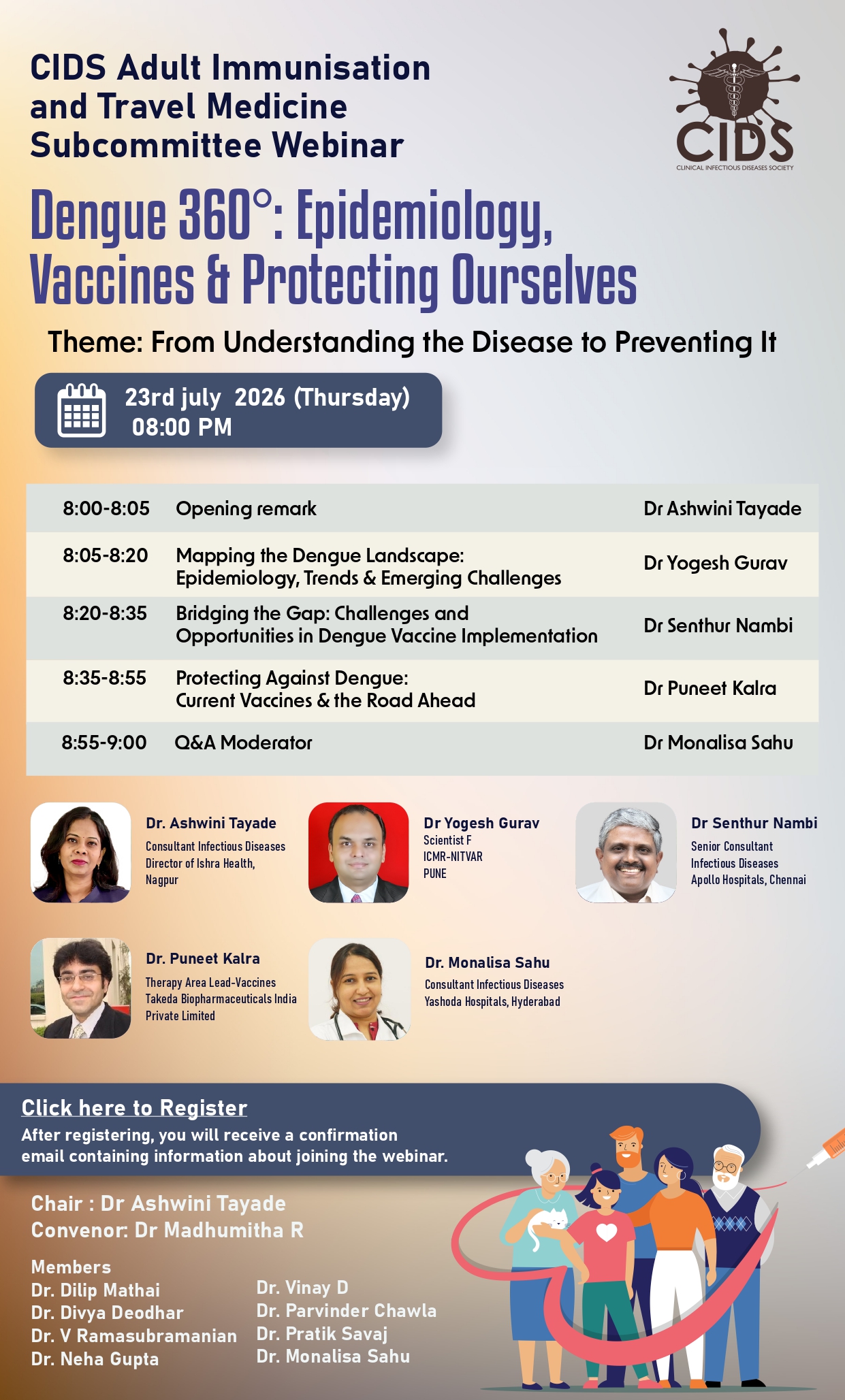 CIDS Adult Immunisation and Travel Medicine Subcommittee Webinar, 23 July 2026