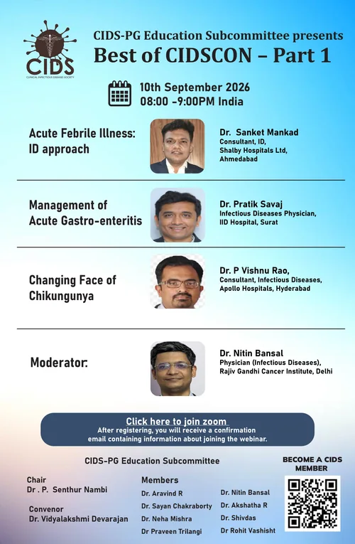 Best of CIDSCON Part 1 webinar, 10 September 2026