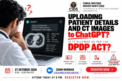 Technology in ID Subcommittee CME: DPDP Act and AI in healthcare, 27 October 2026